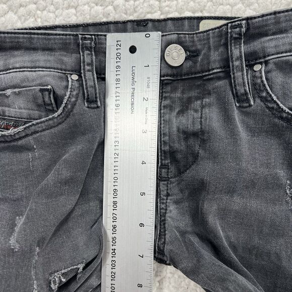 Diesel Skinzee Low Jeans Womens 26 (Actual 26x31) Distressed Stretch Grunge Punk - Picture 12 of 13